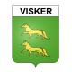 Stickers coat of arms Visker adhesive sticker