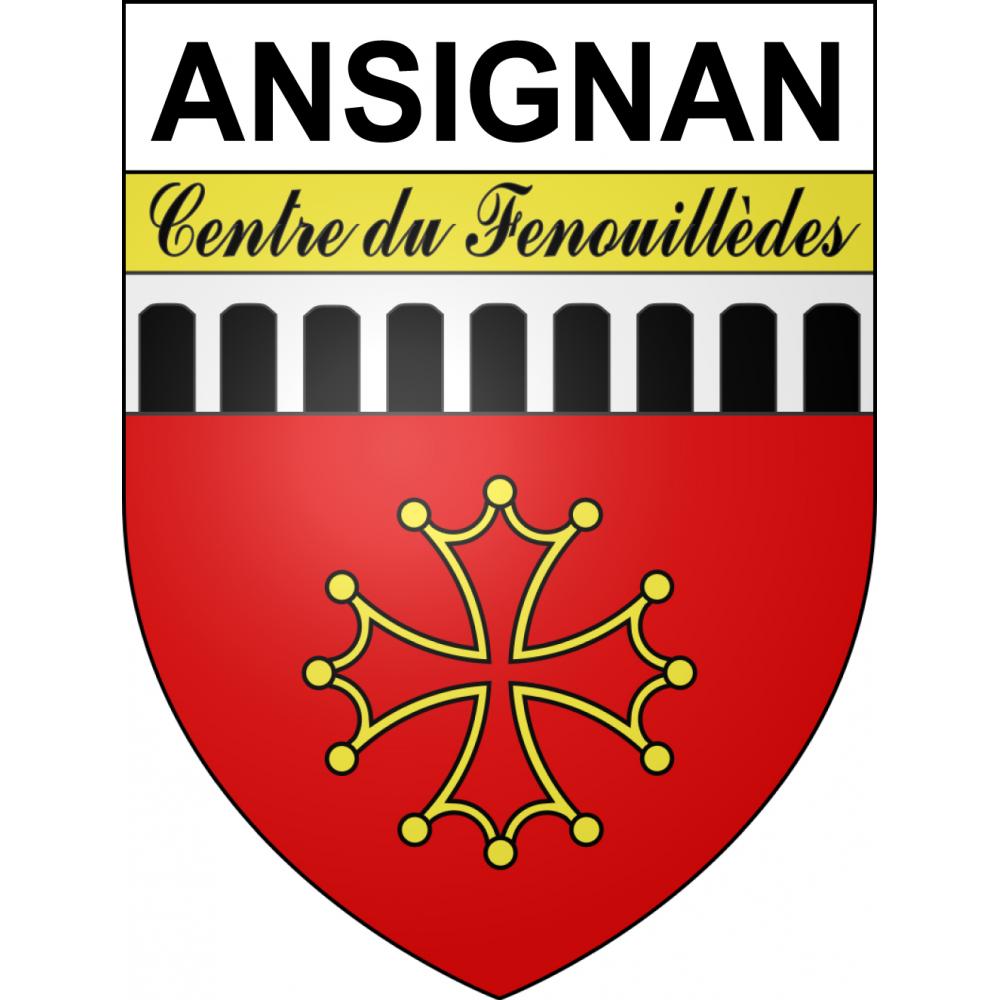 Stickers coat of arms Ansignan adhesive sticker