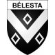 Pegatinas escudo de armas de Bélesta adhesivo de la etiqueta engomada