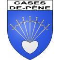 Cases-de-Pène Sticker wappen, gelsenkirchen, augsburg, klebender aufkleber
