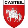Casteil 66 ville sticker blason écusson autocollant adhésif