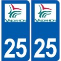25 Valdahon logo autocollant plaque stickers
