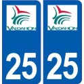 25 Valdahon logo autocollant plaque stickers