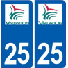 25 Valdahon logo autocollant plaque stickers