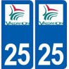 25 Valdahon logo autocollant plaque stickers