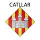 Pegatinas escudo de armas de Catllar adhesivo de la etiqueta engomada