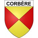 Corbère 66 ville sticker blason écusson autocollant adhésif