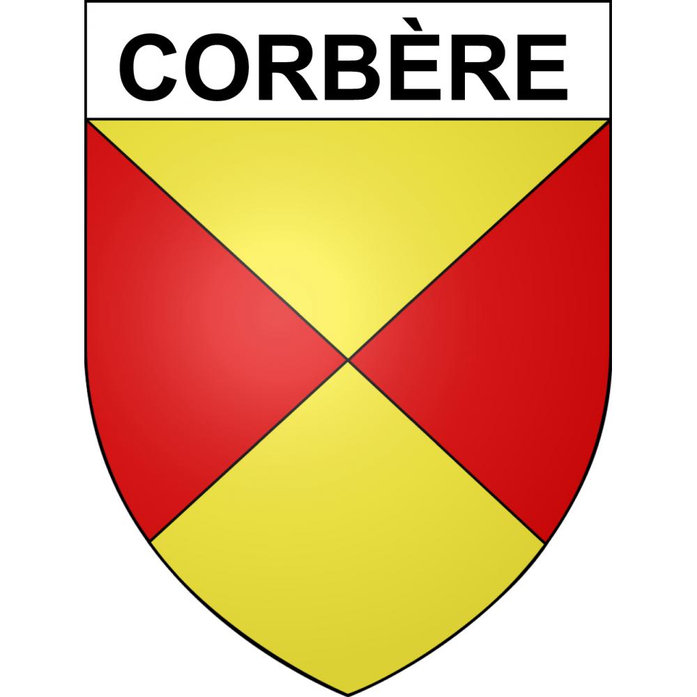 Corbère 66 ville sticker blason écusson autocollant adhésif