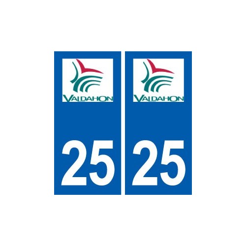 25 Valdahon logo autocollant plaque stickers
