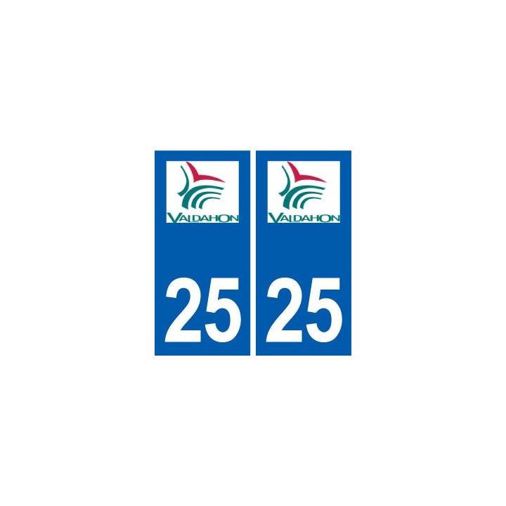 25 Valdahon logo autocollant plaque stickers