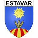Pegatinas escudo de armas de Estavar adhesivo de la etiqueta engomada