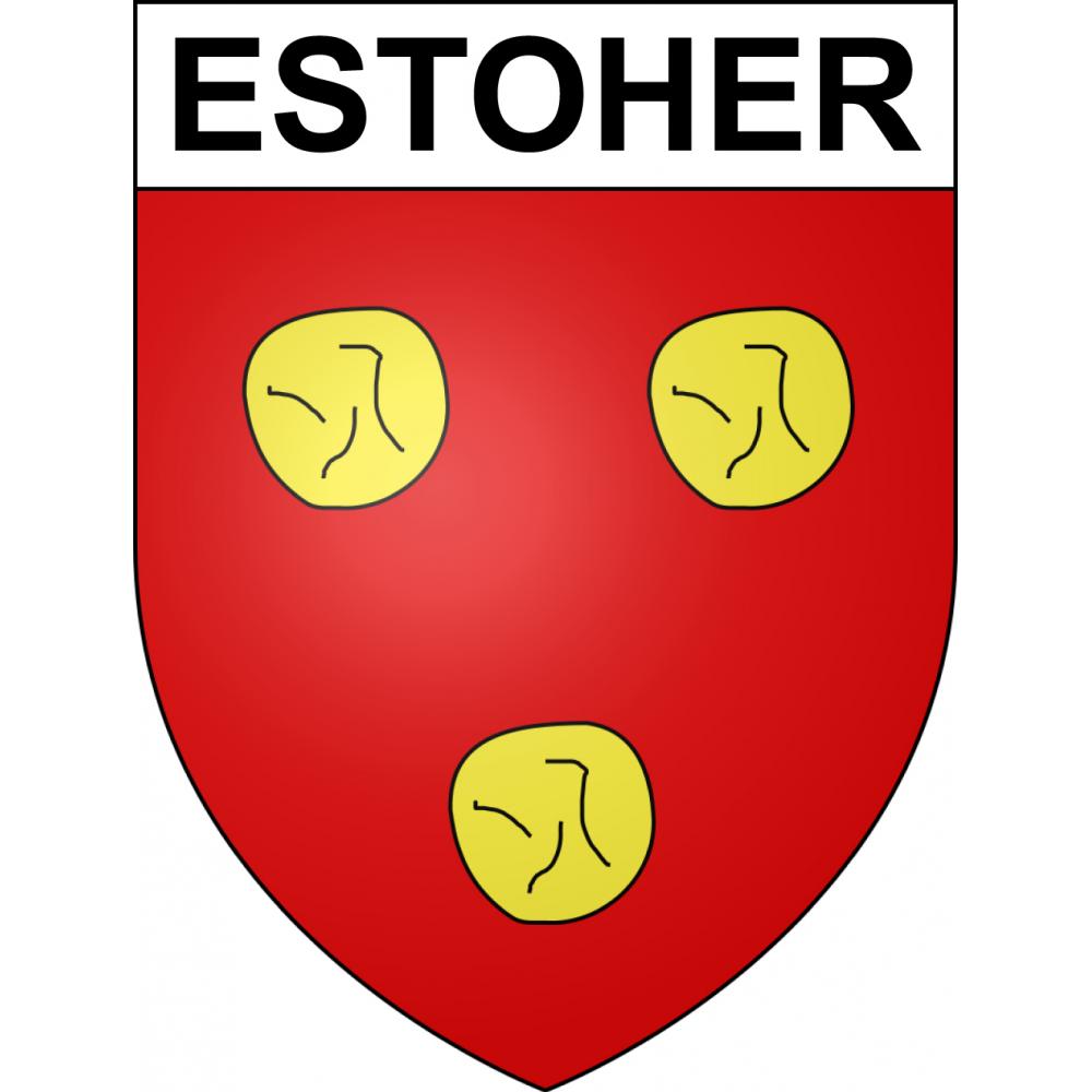 Stickers coat of arms Estoher adhesive sticker