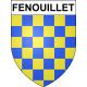 Pegatinas escudo de armas de Fenouillet adhesivo de la etiqueta engomada