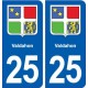 25 Valdahon bason autocollant plaque stickers