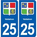 25 Valdahon wappen aufkleber typenschild aufkleber