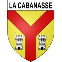 Pegatinas escudo de armas de La Cabanasse adhesivo de la etiqueta engomada