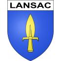 Stickers coat of arms Lansac adhesive sticker