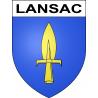 Lansac Sticker wappen, gelsenkirchen, augsburg, klebender aufkleber