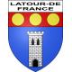 Pegatinas escudo de armas de Latour-de-France adhesivo de la etiqueta engomada