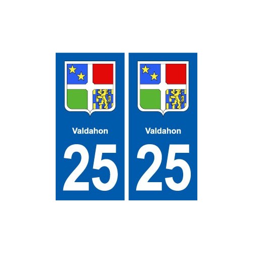 25 Valdahon bason autocollant plaque stickers
