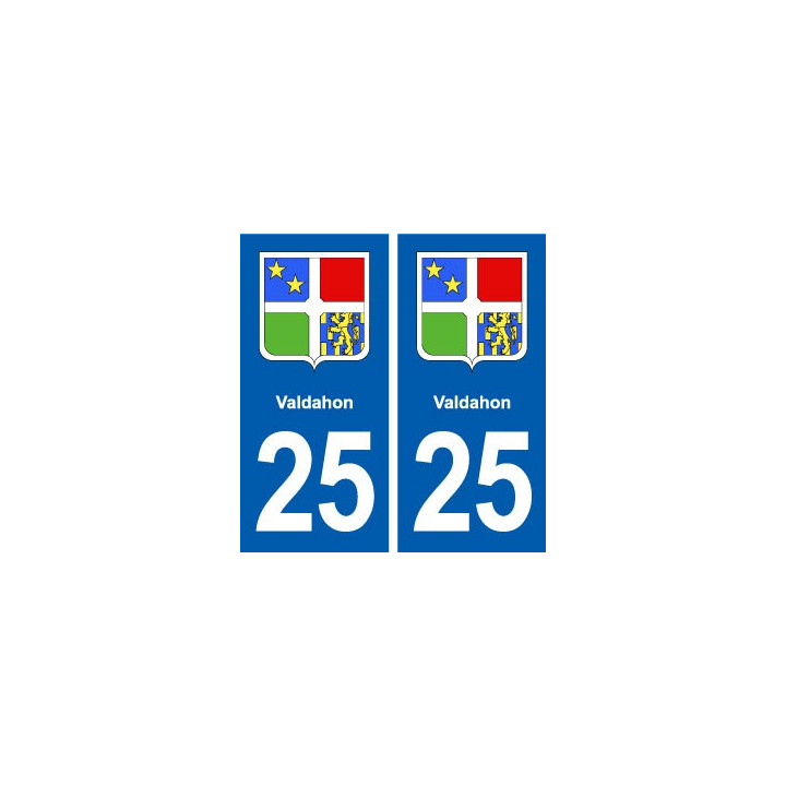 25 Valdahon bason autocollant plaque stickers