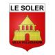 Le Soler 66 ville sticker blason écusson autocollant adhésif