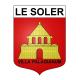 Le Soler Sticker wappen, gelsenkirchen, augsburg, klebender aufkleber