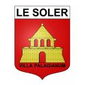 Le Soler Sticker wappen, gelsenkirchen, augsburg, klebender aufkleber