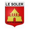 Le Soler 66 ville sticker blason écusson autocollant adhésif