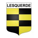 Stickers coat of arms Lesquerde adhesive sticker