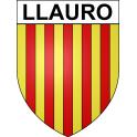 Pegatinas escudo de armas de Llauro adhesivo de la etiqueta engomada