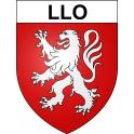 Pegatinas escudo de armas de Llo adhesivo de la etiqueta engomada