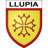 Llupia 66 ville sticker blason écusson autocollant adhésif