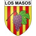 Los Masos Sticker wappen, gelsenkirchen, augsburg, klebender aufkleber