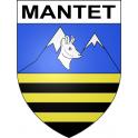 Mantet Sticker wappen, gelsenkirchen, augsburg, klebender aufkleber