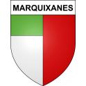 Pegatinas escudo de armas de Marquixanes adhesivo de la etiqueta engomada