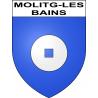 Stickers coat of arms Molitg-les-Bains adhesive sticker