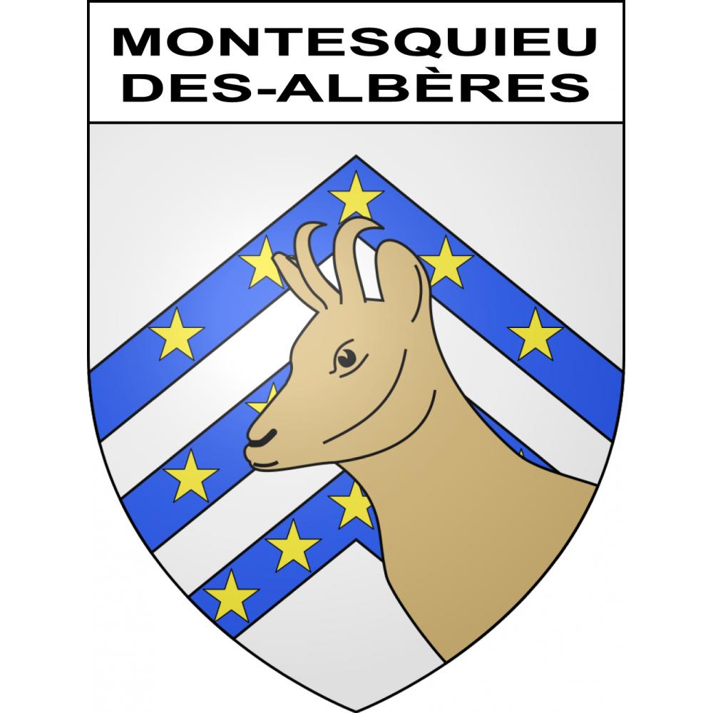 Adesivi stemma Montesquieu-des-Albères adesivo