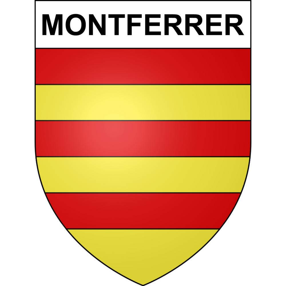 Pegatinas escudo de armas de Montferrer adhesivo de la etiqueta engomada