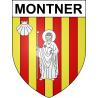 Montner Sticker wappen, gelsenkirchen, augsburg, klebender aufkleber