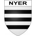Nyer Sticker wappen, gelsenkirchen, augsburg, klebender aufkleber