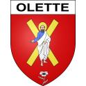 Olette 66 ville sticker blason écusson autocollant adhésif