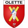 Olette 66 ville sticker blason écusson autocollant adhésif
