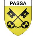 Passa 66 ville sticker blason écusson autocollant adhésif