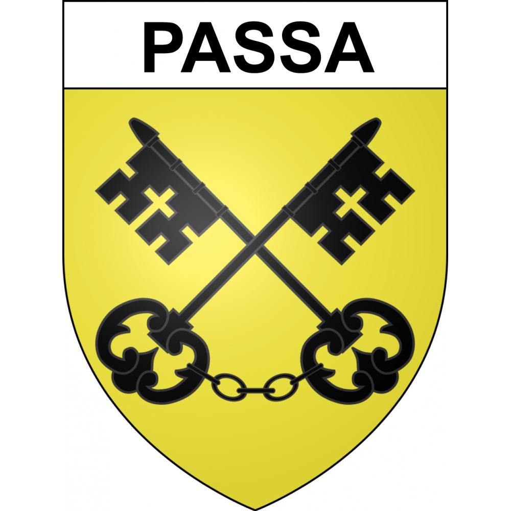 Passa 66 ville sticker blason écusson autocollant adhésif