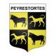 Pegatinas escudo de armas de Peyrestortes adhesivo de la etiqueta engomada