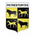 Peyrestortes 66 ville sticker blason écusson autocollant adhésif