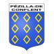 Adesivi stemma Pézilla-de-Conflent adesivo