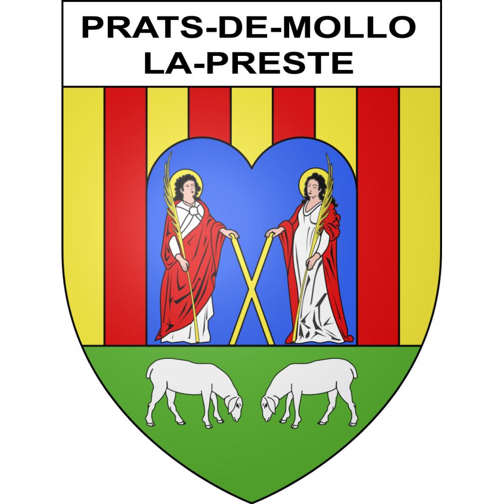 Prats-de-Mollo-la-Preste Sticker wappen, gelsenkirchen, augsburg, klebender aufkleber