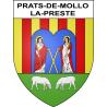 Prats-de-Mollo-la-Preste 66 ville sticker blason écusson autocollant adhésif